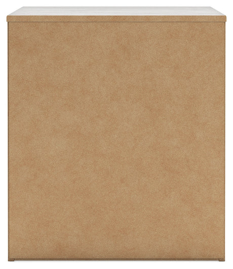 Cayboni Twin Panel Bed with Mirrored Dresser and 2 Nightstands in Whitewash by Ashley at Eve Furniture