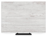 Cayboni Twin Panel Bed with Mirrored Dresser and 2 Nightstands in Whitewash by Ashley at Eve Furniture