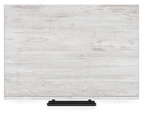 Cayboni Twin Panel Bed with Mirrored Dresser and 2 Nightstands in Whitewash by Ashley at Eve Furniture