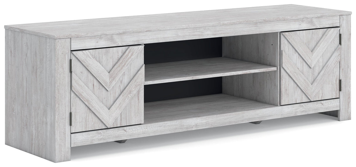 Cayboni Whitewash 71" TV Stand by Ashley at Eve Furniture
