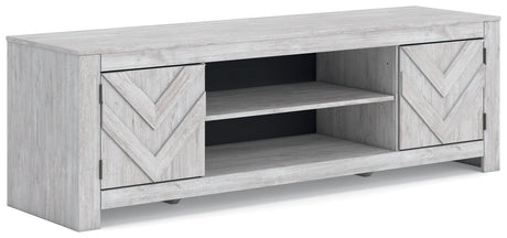 Cayboni Whitewash 71" TV Stand by Ashley at Eve Furniture