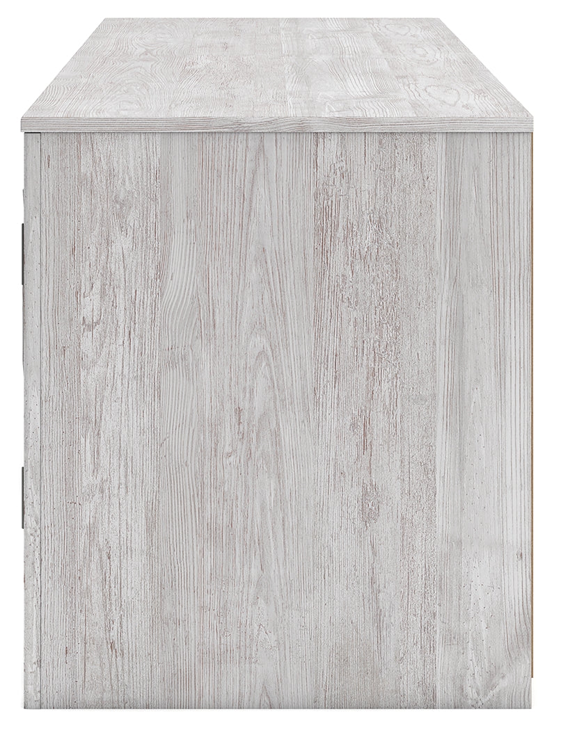 Cayboni Whitewash 71" TV Stand with Electric Fireplace by Ashley at Eve Furniture