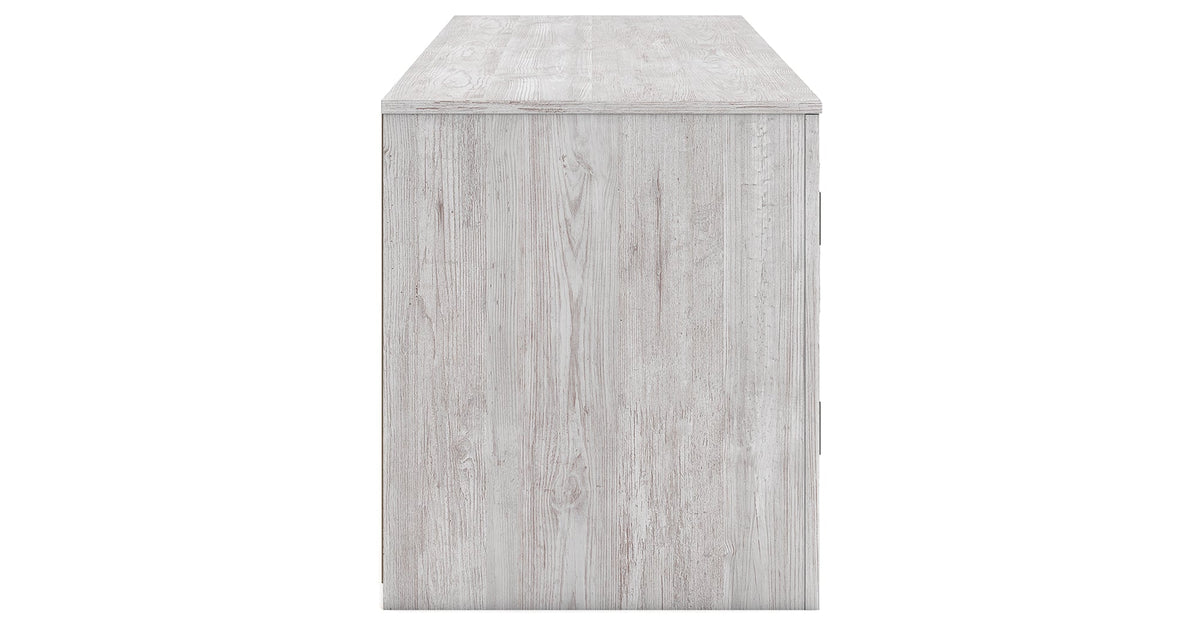 Cayboni Whitewash 71" TV Stand with Electric Fireplace by Ashley at Eve Furniture