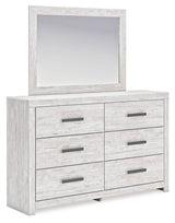Cayboni Whitewash Bedroom Mirror by Ashley at Eve Furniture
