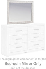 Cayboni Whitewash Bedroom Mirror by Ashley at Eve Furniture