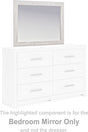 Cayboni Whitewash Bedroom Mirror by Ashley at Eve Furniture