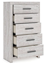 Cayboni Whitewash Chest of Drawers by Ashley at Eve Furniture