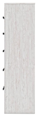 Cayboni Whitewash Chest of Drawers by Ashley at Eve Furniture