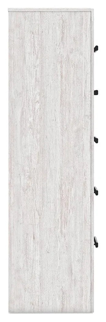 Cayboni Whitewash Chest of Drawers by Ashley at Eve Furniture