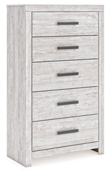 Cayboni Whitewash Chest of Drawers by Ashley at Eve Furniture