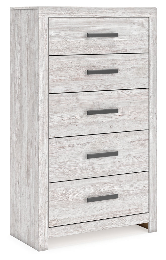 Cayboni Whitewash Chest of Drawers