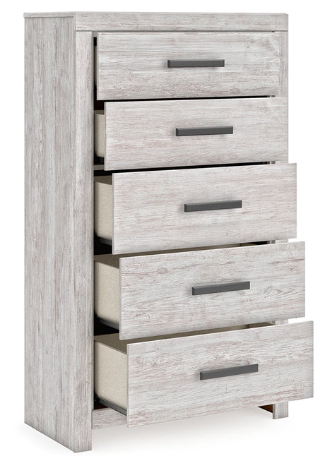 Cayboni Whitewash Chest of Drawers