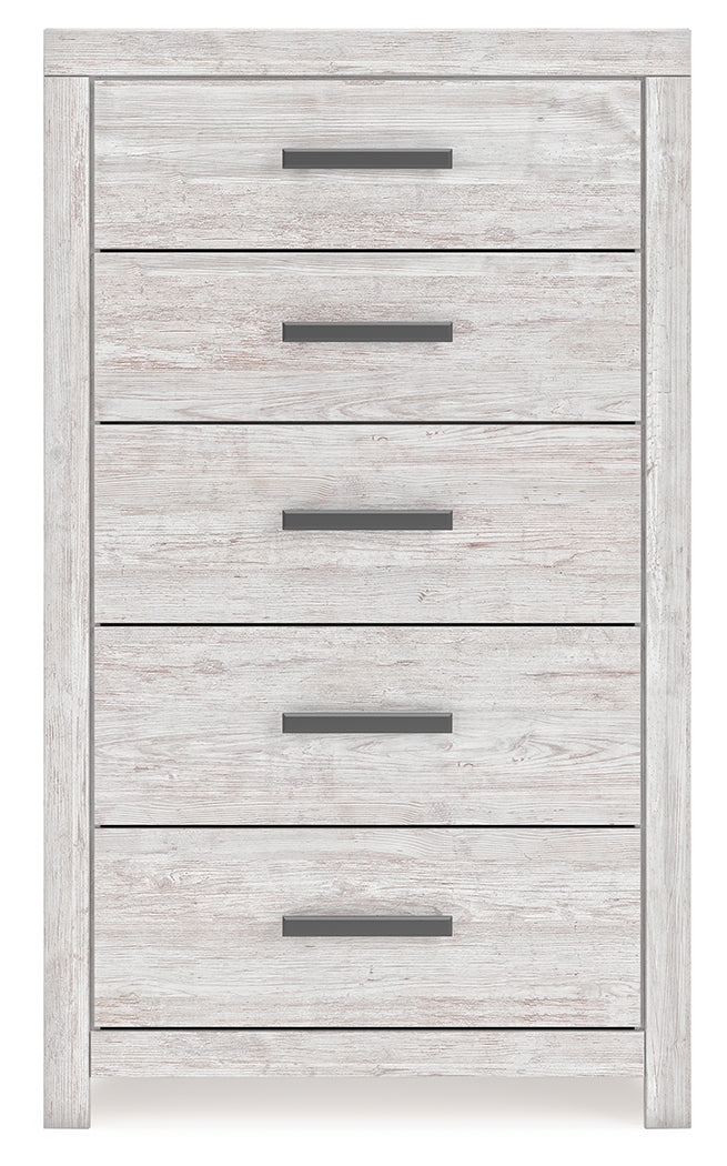 Cayboni Whitewash Chest of Drawers