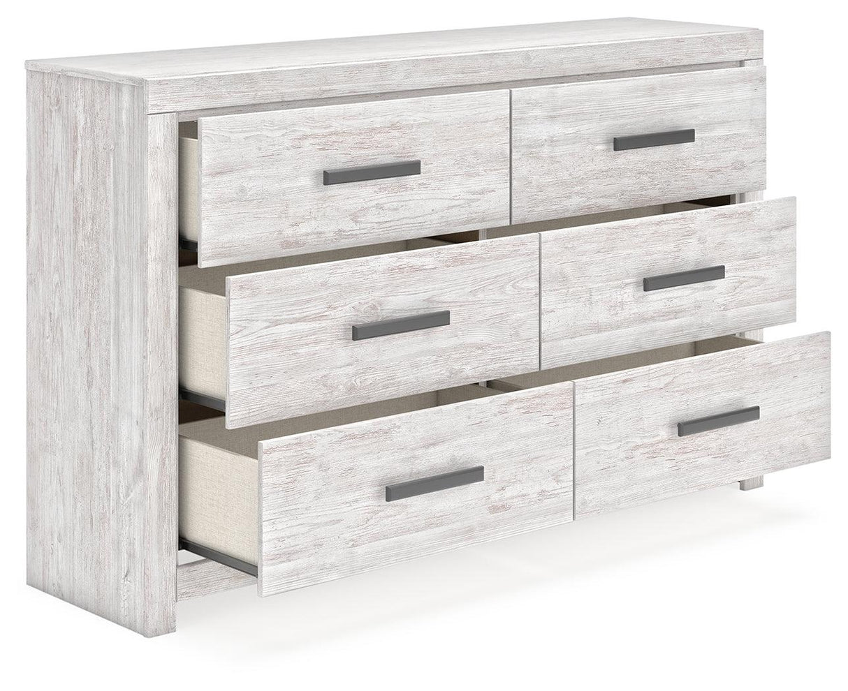 Cayboni Whitewash Dresser by Ashley at Eve Furniture