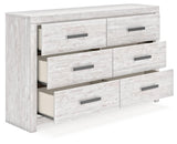 Cayboni Whitewash Dresser by Ashley at Eve Furniture
