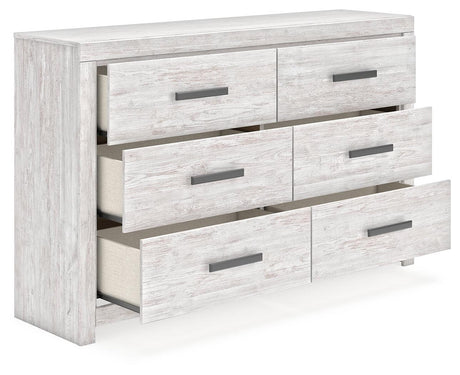Cayboni Whitewash Dresser by Ashley at Eve Furniture