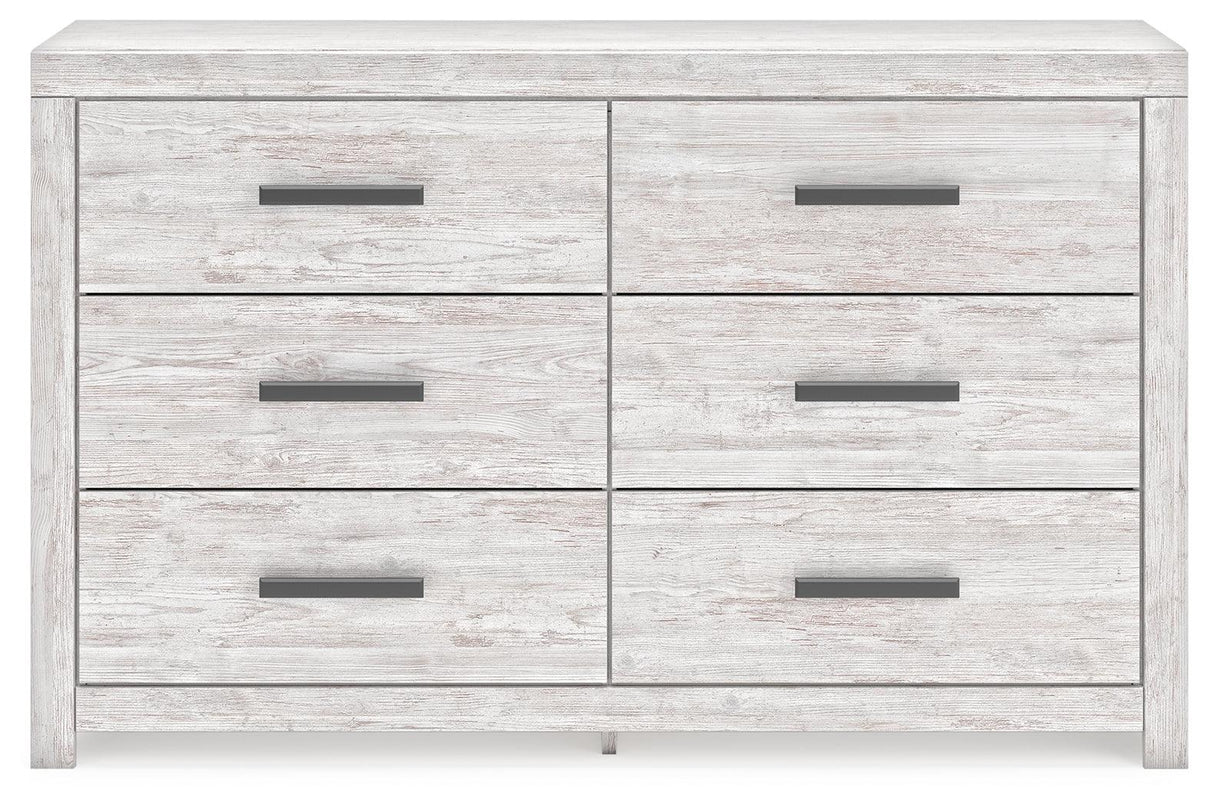 Cayboni Whitewash Dresser by Ashley at Eve Furniture
