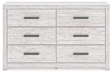 Cayboni Whitewash Dresser by Ashley at Eve Furniture