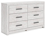 Cayboni Whitewash Dresser by Ashley at Eve Furniture