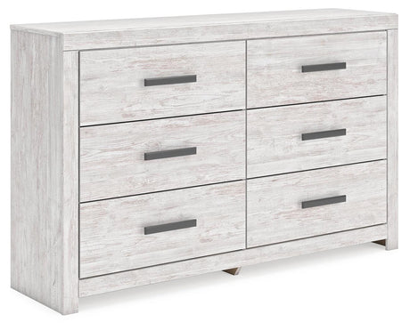 Cayboni Whitewash Dresser by Ashley at Eve Furniture