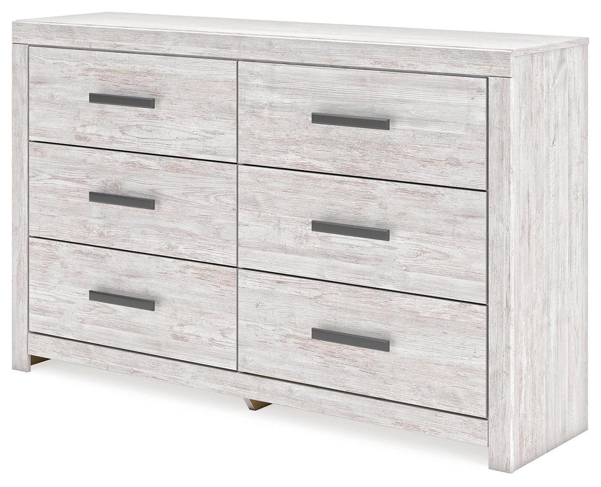 Cayboni Whitewash Dresser by Ashley at Eve Furniture