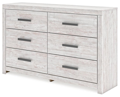 Cayboni Whitewash Dresser by Ashley at Eve Furniture