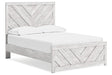 Cayboni Whitewash Full Panel Bed by Ashley at Eve Furniture