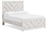 Cayboni Whitewash Full Panel Bed by Ashley at Eve Furniture