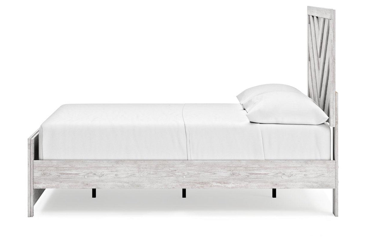 Cayboni Whitewash Full Panel Bed by Ashley at Eve Furniture