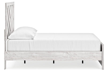 Cayboni Whitewash Full Panel Bed by Ashley at Eve Furniture