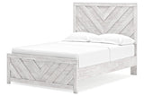 Cayboni Whitewash Full Panel Bed by Ashley at Eve Furniture