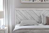 Cayboni Whitewash King Panel Bed by Ashley at Eve Furniture