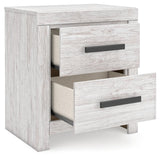 Cayboni Whitewash Nightstand by Ashley at Eve Furniture