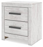 Cayboni Whitewash Nightstand by Ashley at Eve Furniture