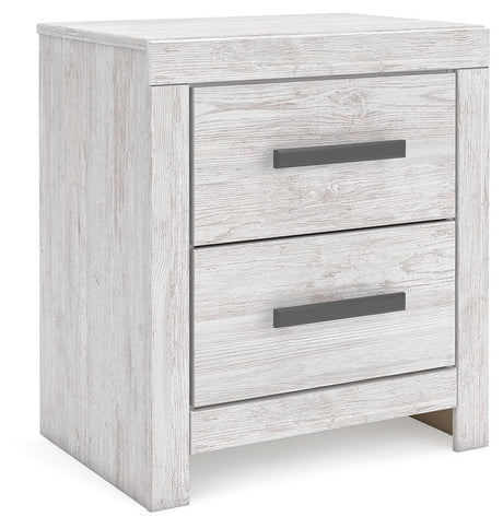 Cayboni Whitewash Nightstand by Ashley at Eve Furniture
