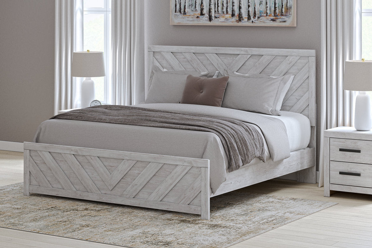 Cayboni Whitewash Panel Bedroom Set by Ashley at Eve Furniture