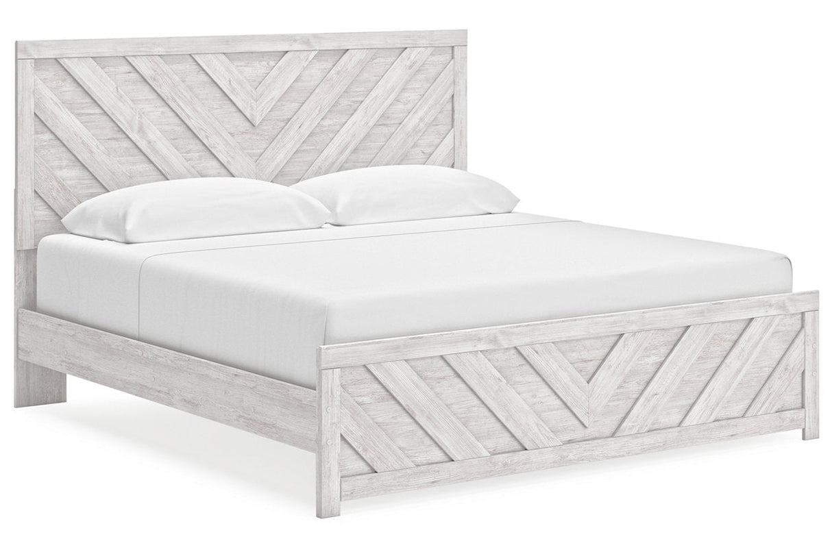 Cayboni Whitewash Panel Bedroom Set by Ashley at Eve Furniture