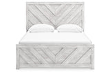 Cayboni Whitewash Queen Panel Bed by Ashley at Eve Furniture