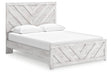Cayboni Whitewash Queen Panel Bed by Ashley at Eve Furniture