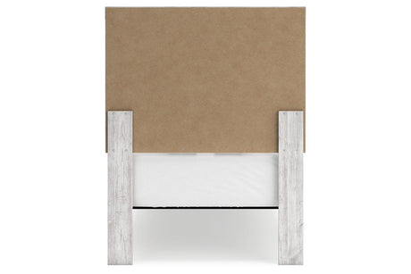 Cayboni Whitewash Twin Panel Bed by Ashley at Eve Furniture