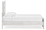 Cayboni Whitewash Twin Panel Bed by Ashley at Eve Furniture