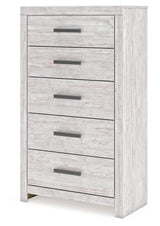 Cayboni Whitewash Chest of Drawers by Ashley at Eve Furniture