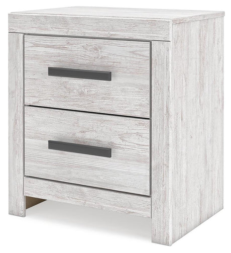 Cayboni Whitewash Nightstand by Ashley at Eve Furniture