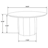 Cayenne Walnut 3-Piece Solid Mango Wood Coffee Table Set by Coaster at Eve Furniture