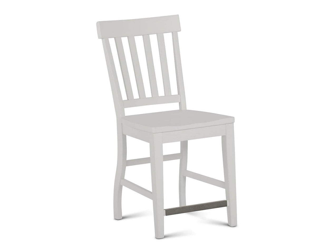 Cayla 24″ Counter Stool, White, Set of 2 by Steve Silver at Eve Furniture