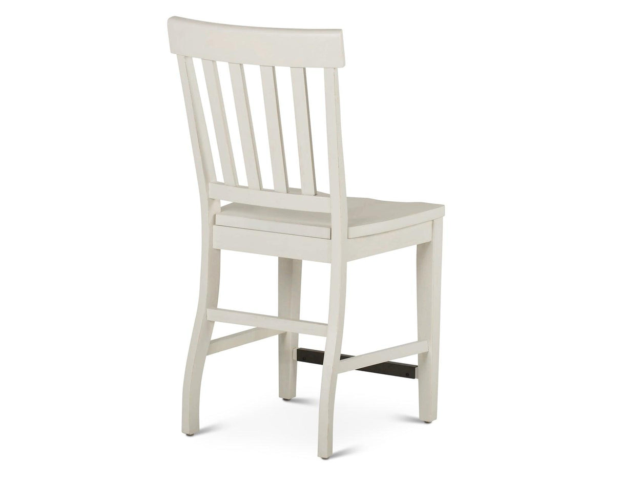 Cayla 24″ Counter Stool, White, Set of 2 by Steve Silver at Eve Furniture