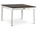 Cayla Dark Oak/White Counter Height Dining Set by Steve Silver at Eve Furniture