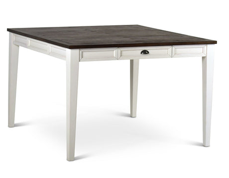 Cayla Dark Oak/White Counter Height Dining Set by Steve Silver at Eve Furniture