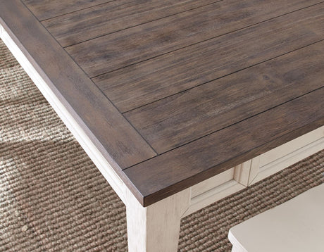 Cayla Dark Oak/White Counter Height Dining Set by Steve Silver at Eve Furniture
