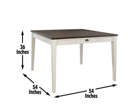 Cayla Counter Table w18″ Leaf by Steve Silver at Eve Furniture